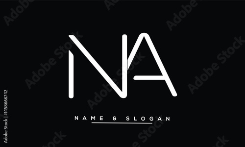 NA, AN Abstract Letters Logo Monogram