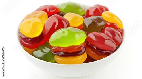 Colorful gummy candies in a bowl