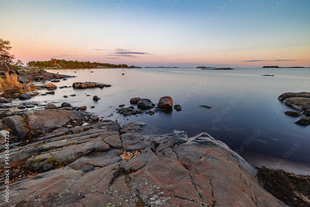 sunset over the sea