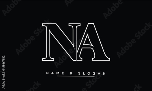 NA, AN Abstract Letters Logo Monogram