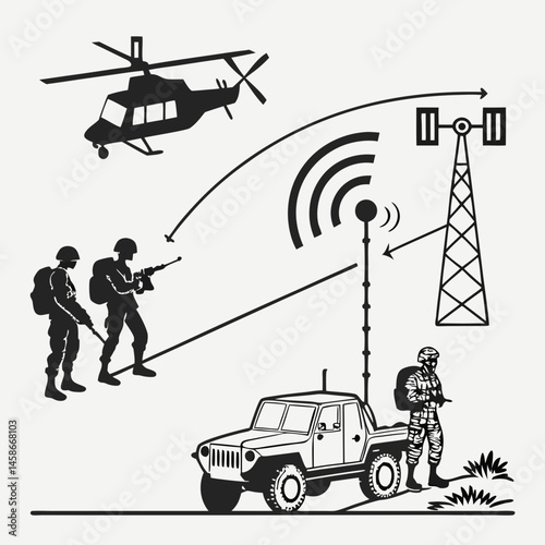 helicopter silhouettes vector