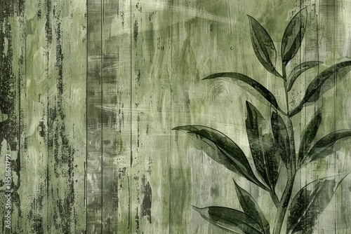 Leaves Casting Shadows on Soft Pastel Background – Elegant Nature and Shadow Play