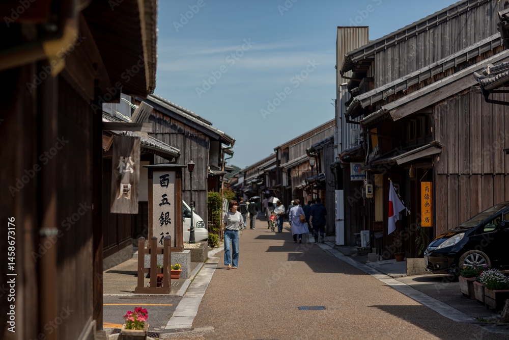 Obraz premium The scenery of Sekijuku in Mie Prefecture, Japan