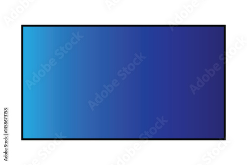lcd tv screen monitor isolated icon on white background.