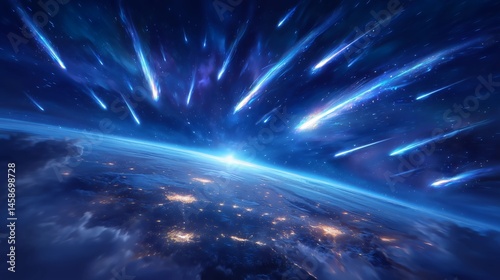 Dramatic visual of meteors ...