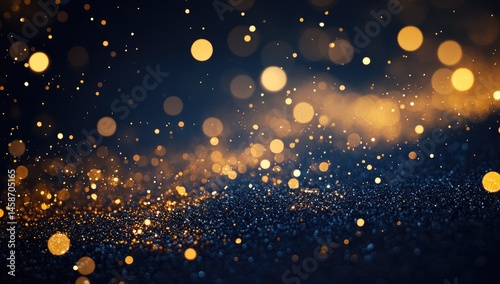 Wallpaper Mural Golden bokeh on dark background Torontodigital.ca