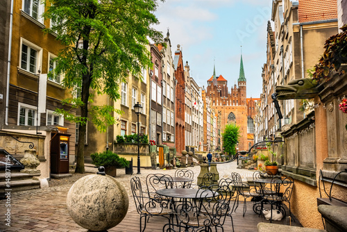 Fotografía Architecture of Mariacka street in Gdansk is one of the most notable tourist attractions in Gdansk, Poland