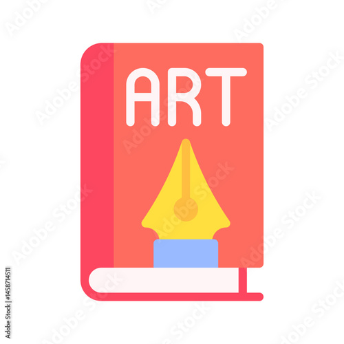 Art Book icon vector image. Suitable for mobile apps, web apps and print media.