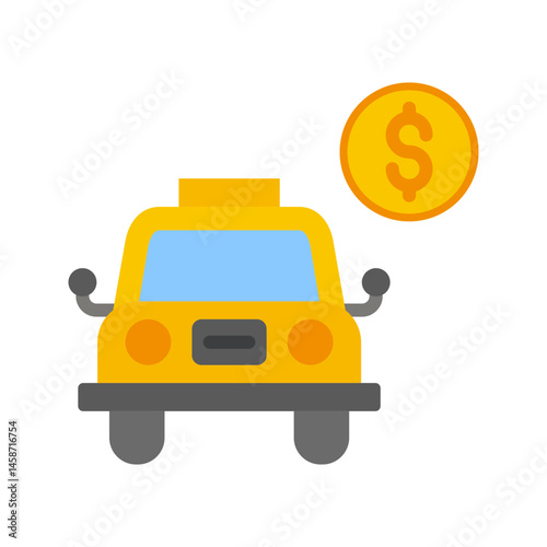 Fare icon vector image. Suitable for mobile apps, web apps and print media.