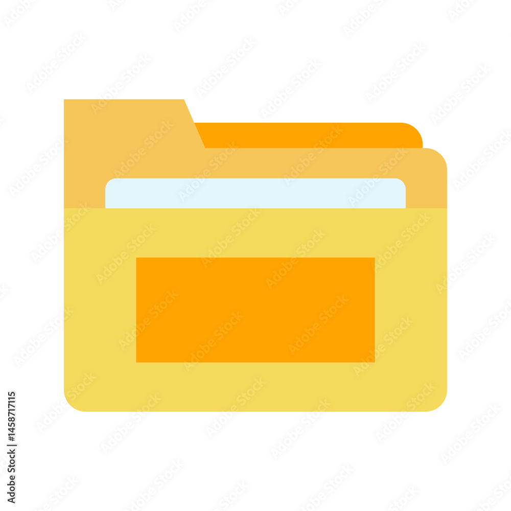 Folder icon vector image. Suitable for mobile apps, web apps and print media. Folder icon vector image. Suitable for mobile apps, web apps and print media.
