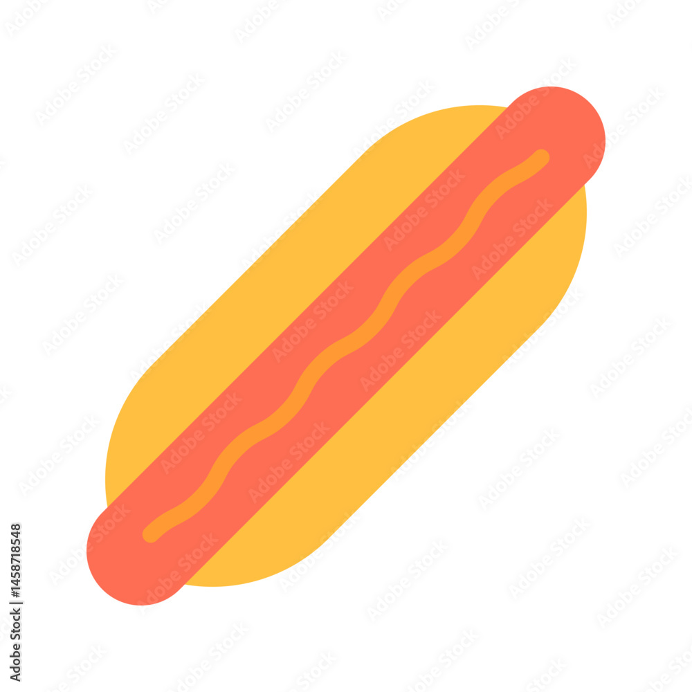 Hot Dog icon vector image. Suitable for mobile apps, web apps and print media. Hot Dog icon vector image. Suitable for mobile apps, web apps and print media.