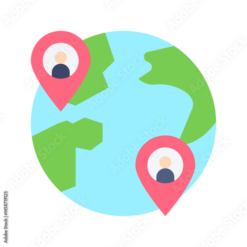 Migration icon vector image. Suitable for mobile apps, web apps and print media.
