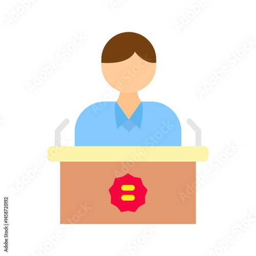 Politician icon vector image. Suitable for mobile apps, web apps and print media.