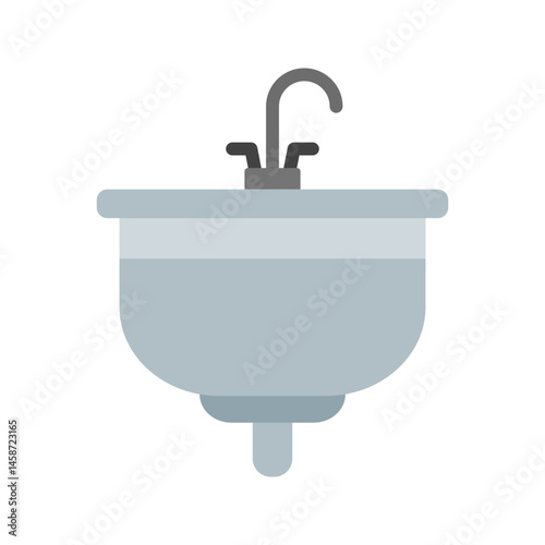 Sink icon vector image. Suitable for mobile apps, web apps and print media.