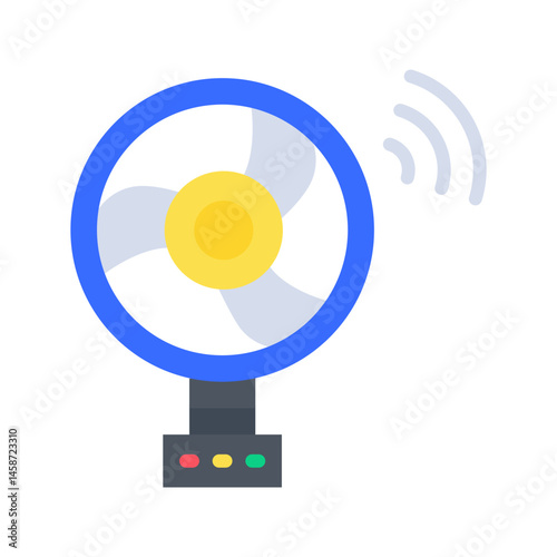 Smart Fan icon vector image. Suitable for mobile apps, web apps and print media.