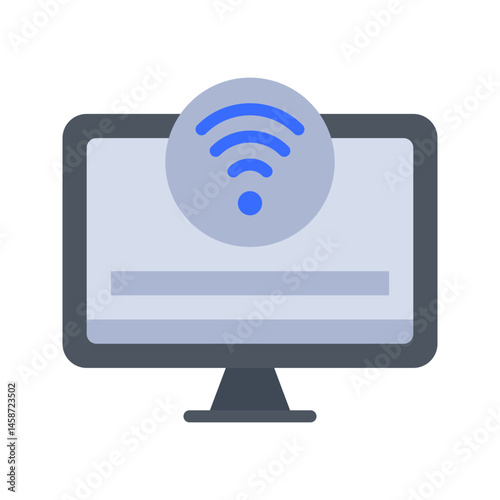 Smart TV icon vector image. Suitable for mobile apps, web apps and print media.