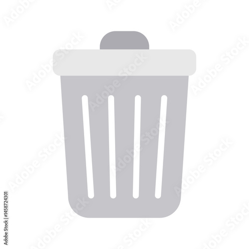 Trash icon vector image. Suitable for mobile apps, web apps and print media.