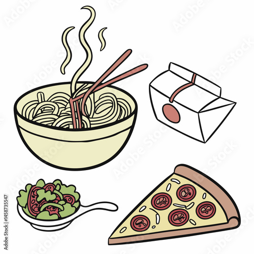 food delivery
, white background