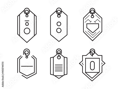 Minimalist Discount Tag Line Art for Marketing Projects