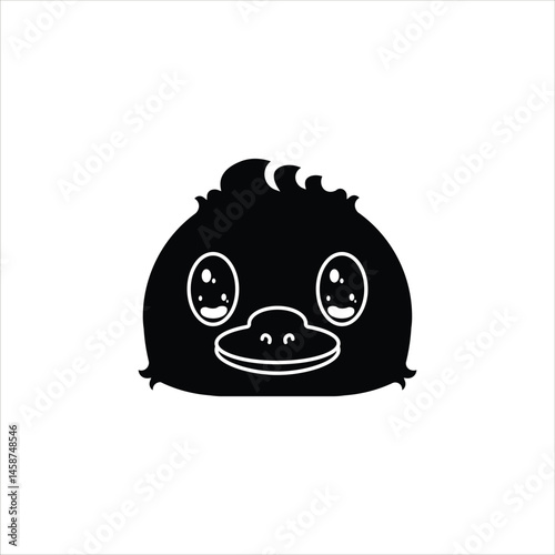 Platypus Head Silhouette Icon