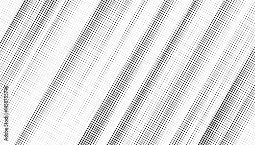 Grunge halftone gradient texture. Faded grit noise background. Sandy gritty wallpaper. Retro pixelated backdrop. Black and white anime or manga comic overlay. Vector graphic design textured halftone