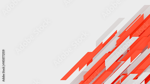 幾何学的な抽象背景。赤。コピースペース。