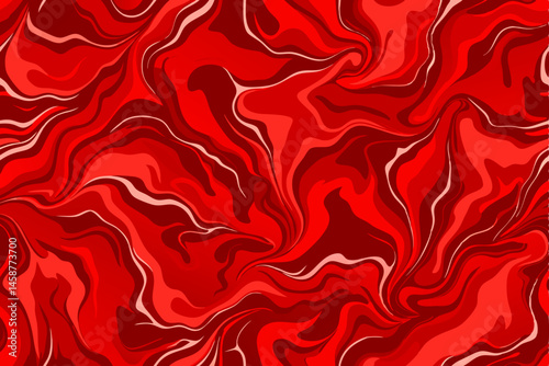 Modern red marble texture. Seamless vector design.