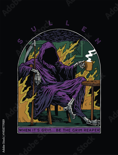 Sullen grim reaper