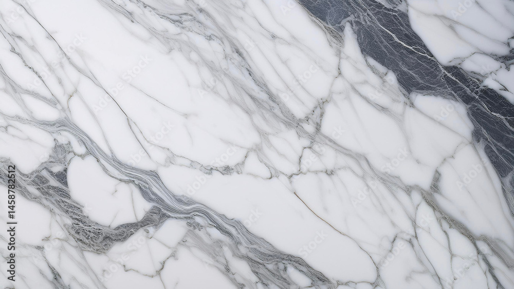 Fototapeta premium White marble with gray veining