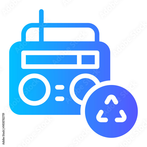 radio gradient icon