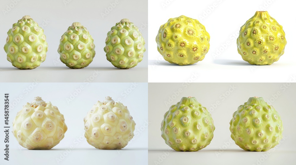 Obraz premium Three Noni Fruit Variations