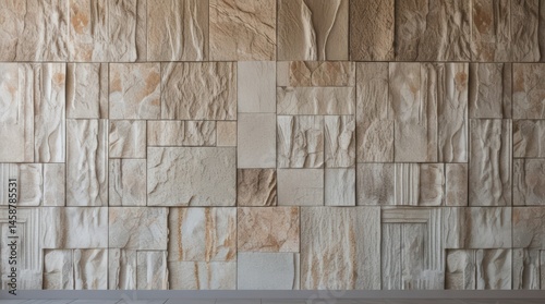 Stone wall texture background pattern design natural rock surface material