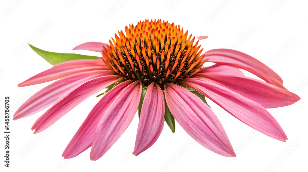 Obraz premium Vibrant Echinacea Flower Close-up Showcase