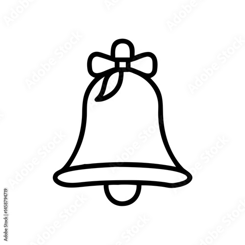 christmas bells with ribbon