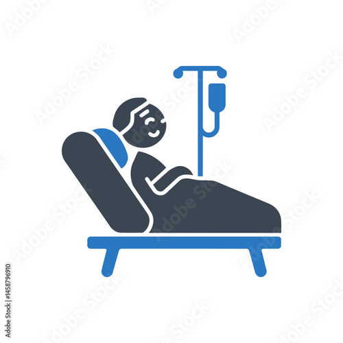 Patient Hospital Bed Icon