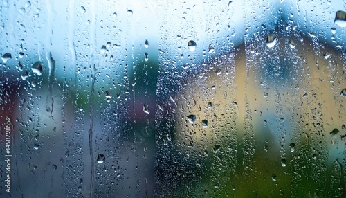 gotas de chuva na janela