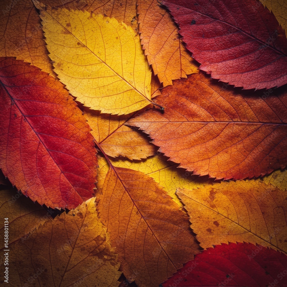Red Orange Yellow Autumn Leaves Background Texture Red Orange Yellow Autumn Leaves Background Texture
