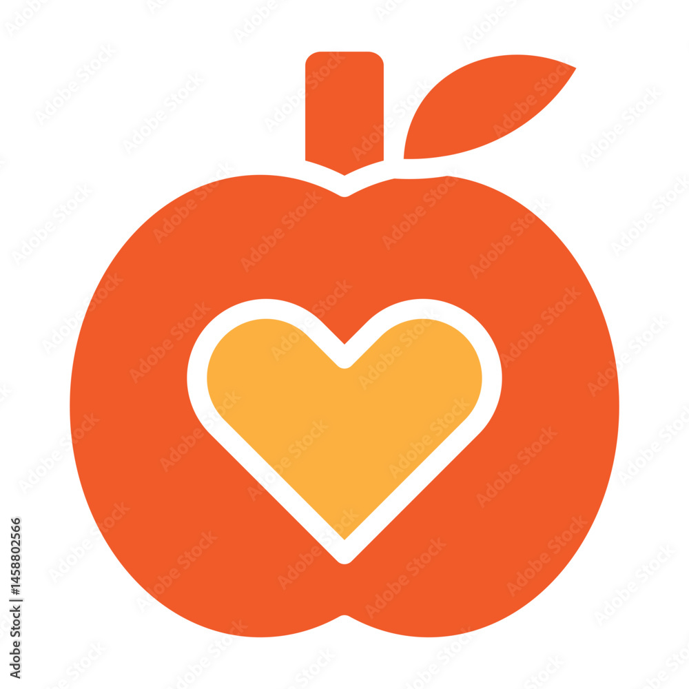 Obraz premium Healthy Diet Vector Glyph Two Colors Icon Design