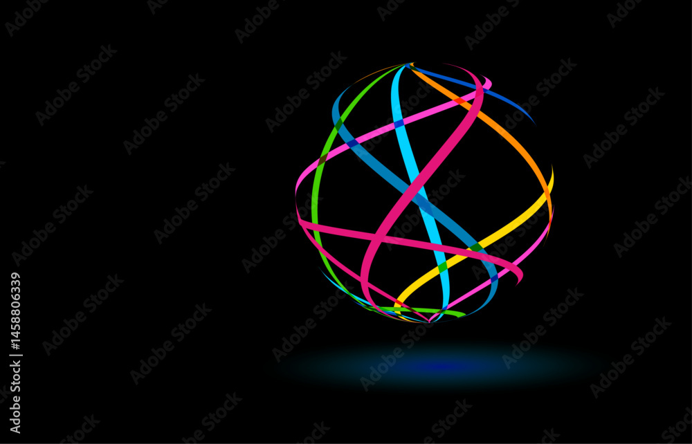 sfera, gomitolo, design, grafica, astratta, linee, tessile, arte sfera, gomitolo, design, grafica, astratta, linee, tessile, arte