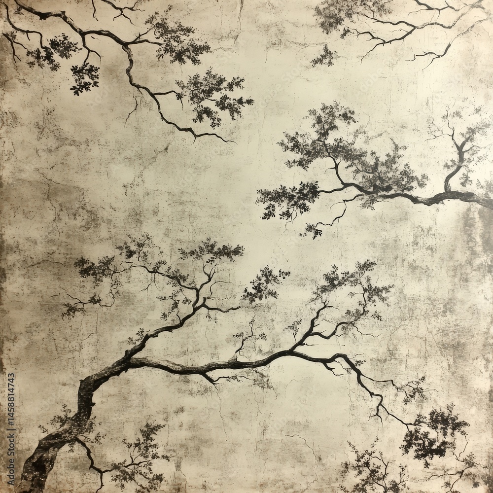 Obraz premium Enchanting branches create a mesmerizing pattern