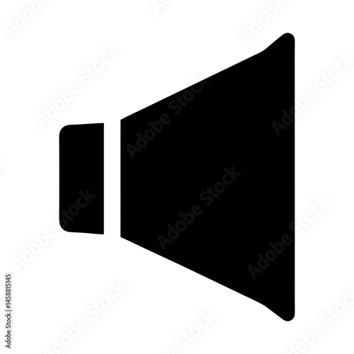 loudspeaker symbols indicating audio volume on a white background drawing