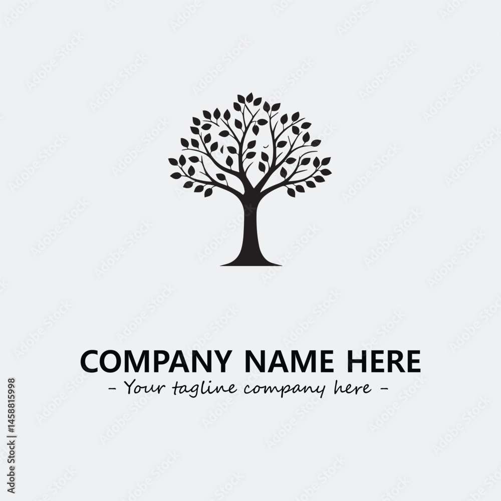 Obraz premium Tree Silhouette Logo Company Design Illustration Vector Graphic Image