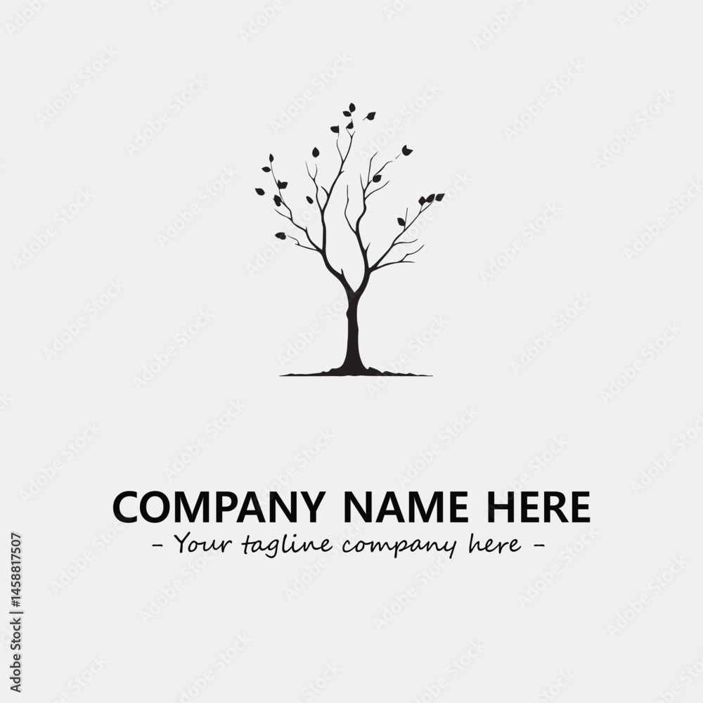 Obraz premium Tree Silhouette Logo Company Design Illustration Vector Graphic Image