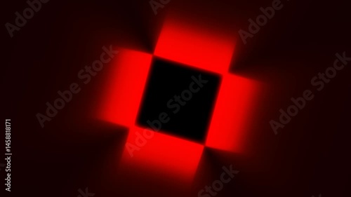 High-Impact Animated Red Platform Rotation Surrounded by Pulsing Neon Light Rays and Stunning Visual Effects. Intro for logos, discounts, promotions, sales, websites, presentations, business. 4k