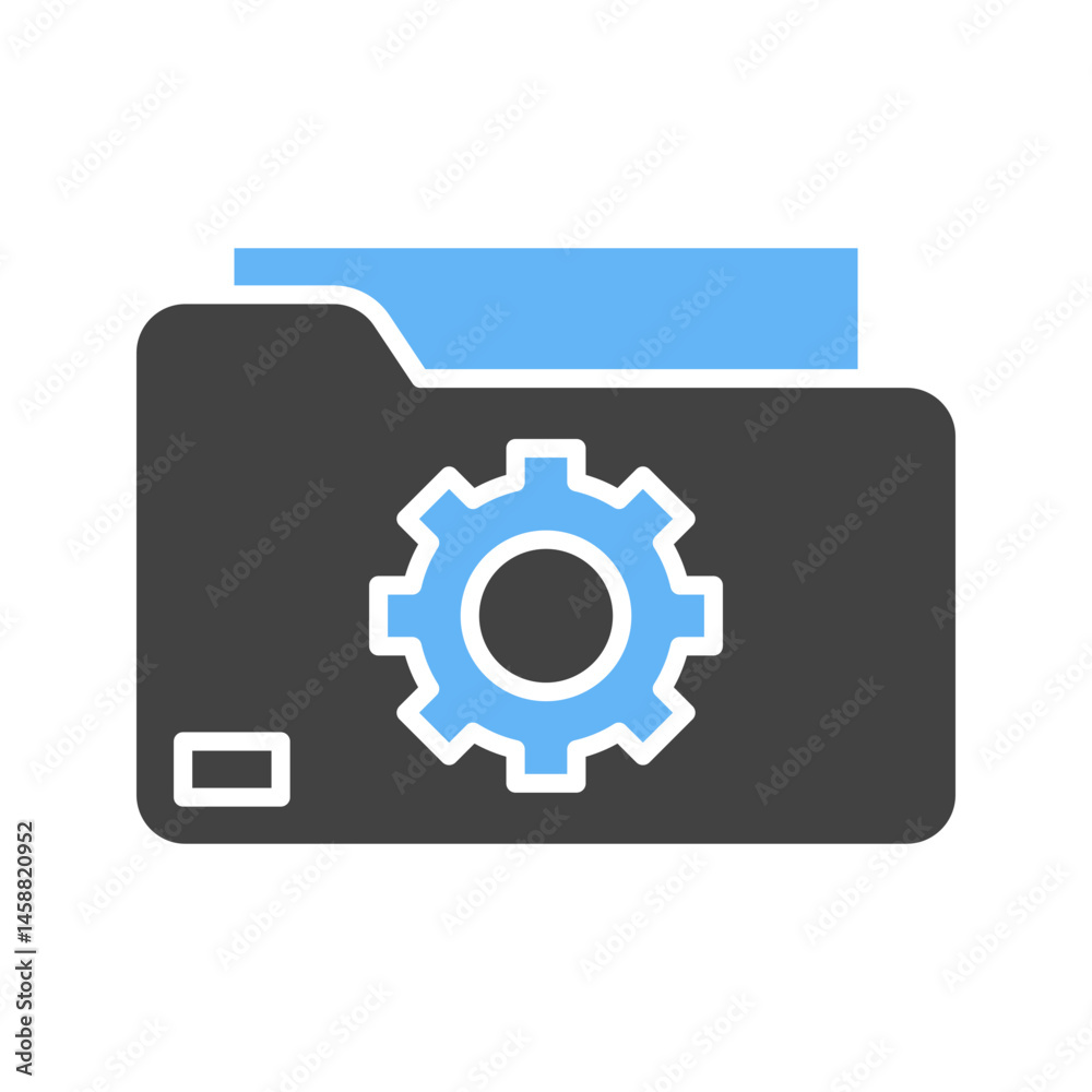 Folder Settings icon vector image. Suitable for mobile apps, web apps and print media. Folder Settings icon vector image. Suitable for mobile apps, web apps and print media.