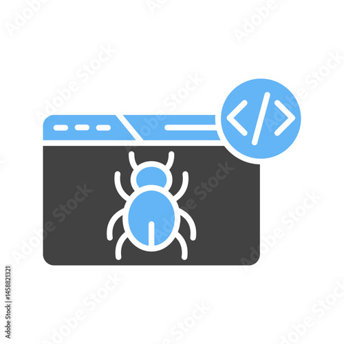 Insecure Code icon vector image. Suitable for mobile apps, web apps and print media.