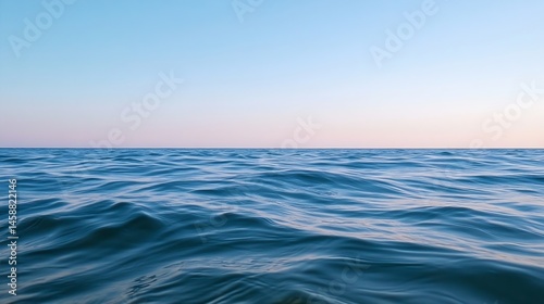 Wallpaper Mural Serene ocean waves gently rolling under a pastel sunset sky, creating a tranquil and peaceful seascape. : Generative AI Torontodigital.ca