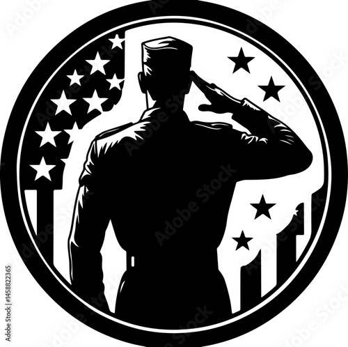 american army Combat Soldier Silhouette Vector Bundle"