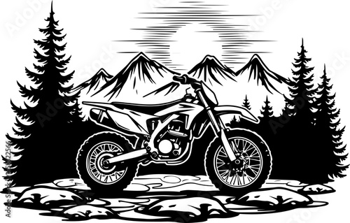 Mountain Adventure ATV Quad Rider Emblem