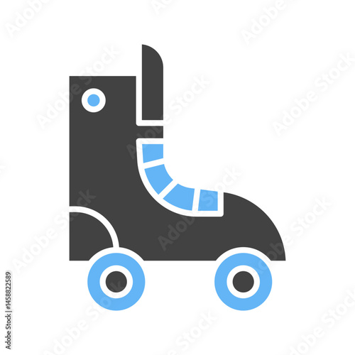 Skates icon vector image. Suitable for mobile apps, web apps and print media.